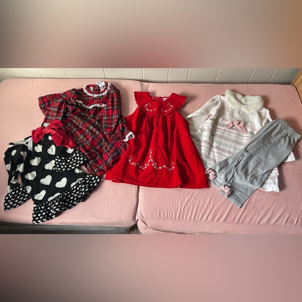 Vintage Christmas dress and other winter outfits